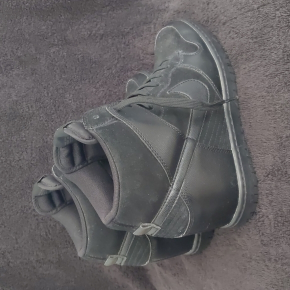 Nike Dunk Sky Hi 'Blackout' Hidden Wedge Sneakers - Picture 7 of 9